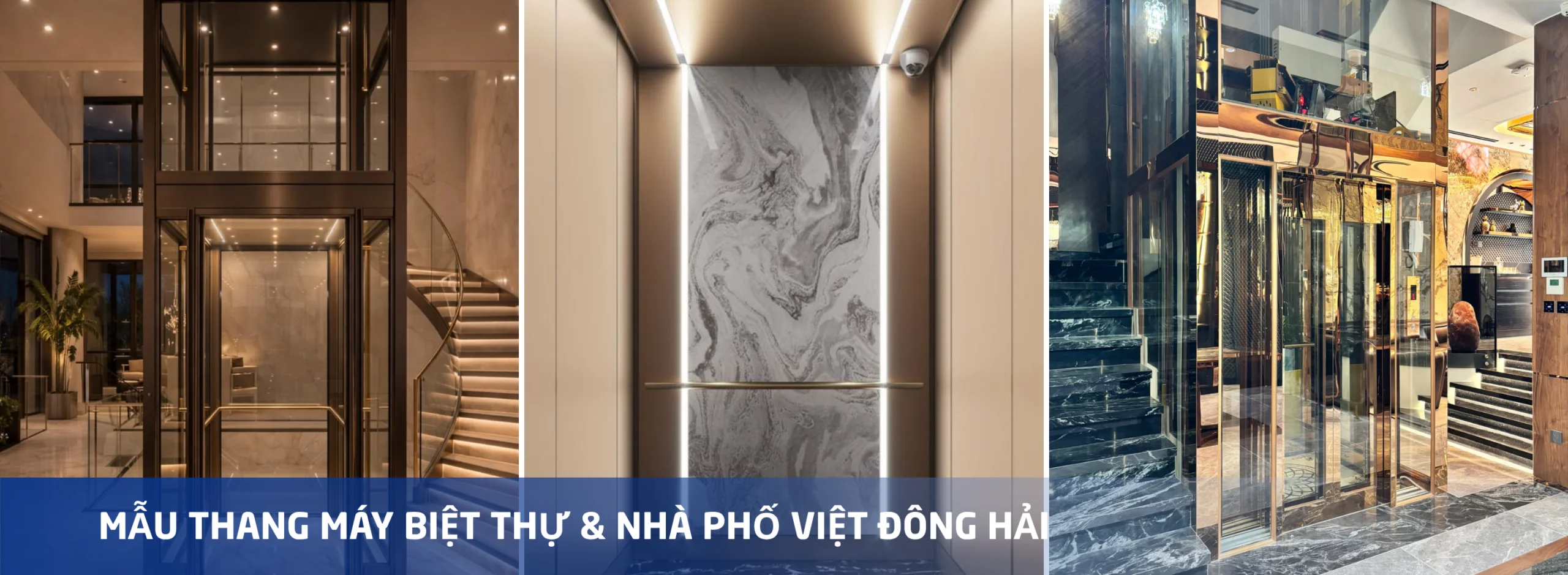 Các mẫu thang máy biệt thự, nhà phố mới tại Việt Đông Hải