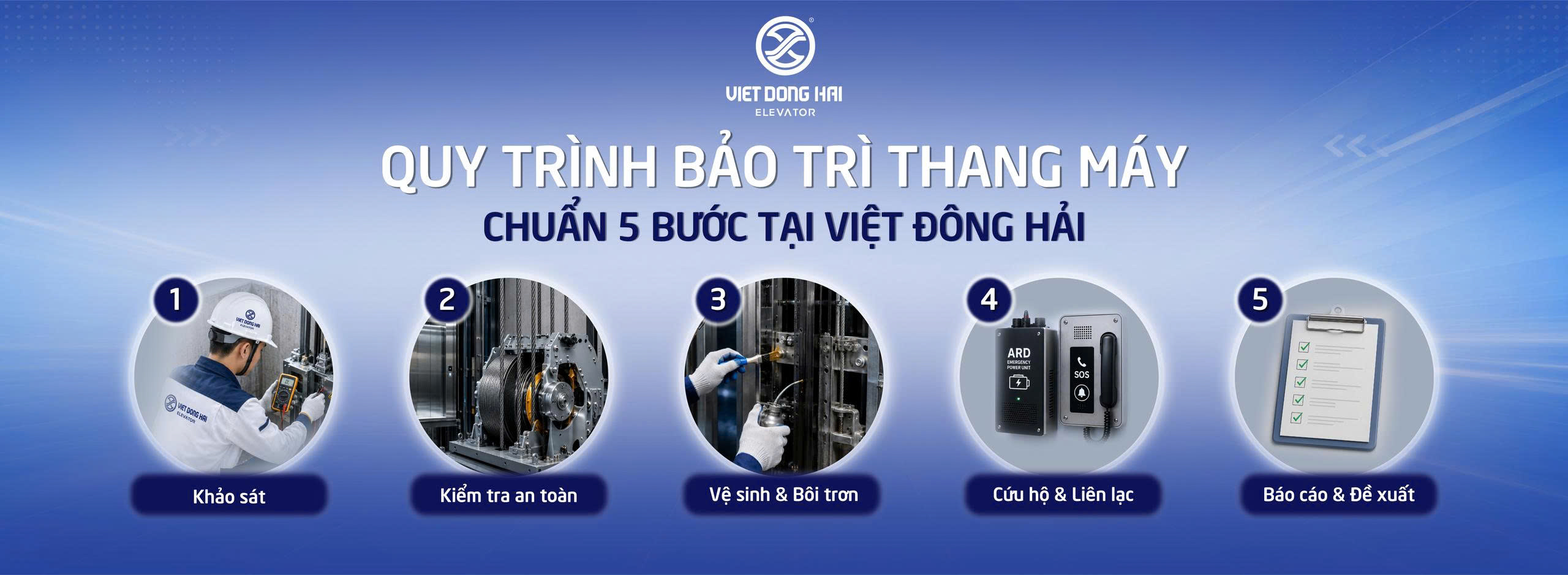 Quy Trình Bảo Trì Thang Máy Chuẩn Tại Việt Đông Hải