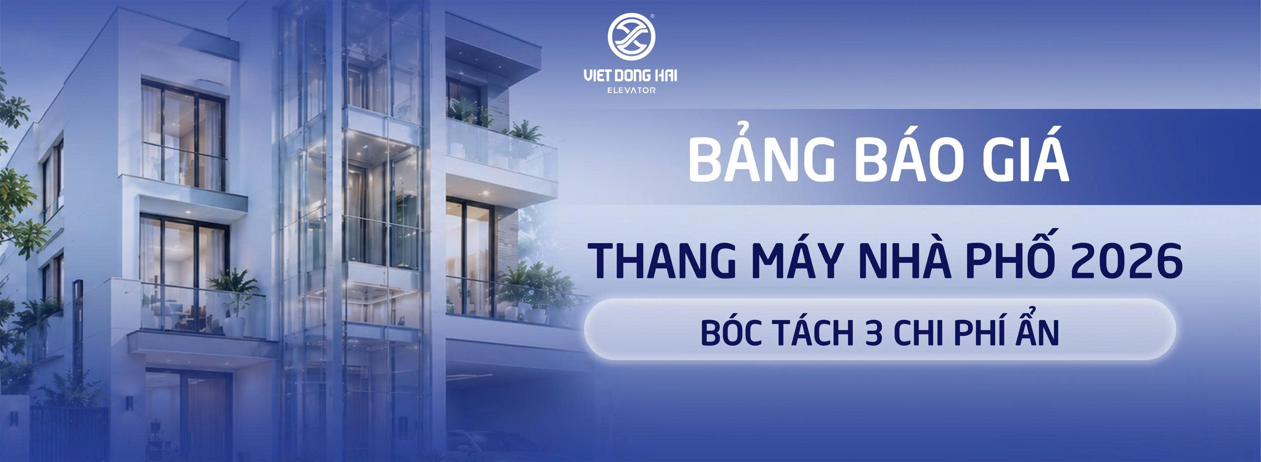 Bảng Báo Giá Thang Máy Nhà Phố 2026