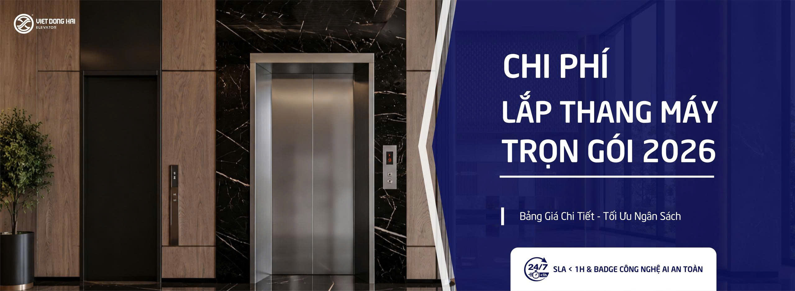 CHI PHÍ LẮP THANG MÁY TRỌN GÓI 2026