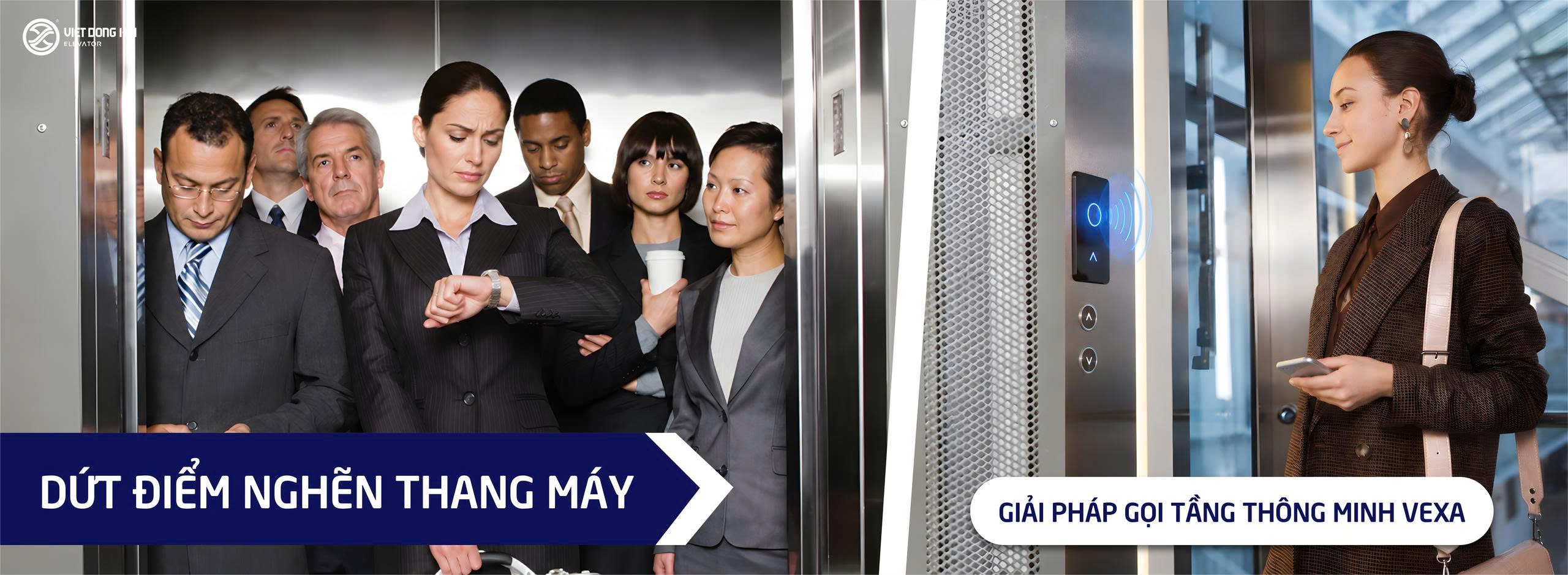 DỨT ĐIỂM NGHẼN THANG MÁY - Giải Pháp Gọi Tầng Thông Minh VEXA