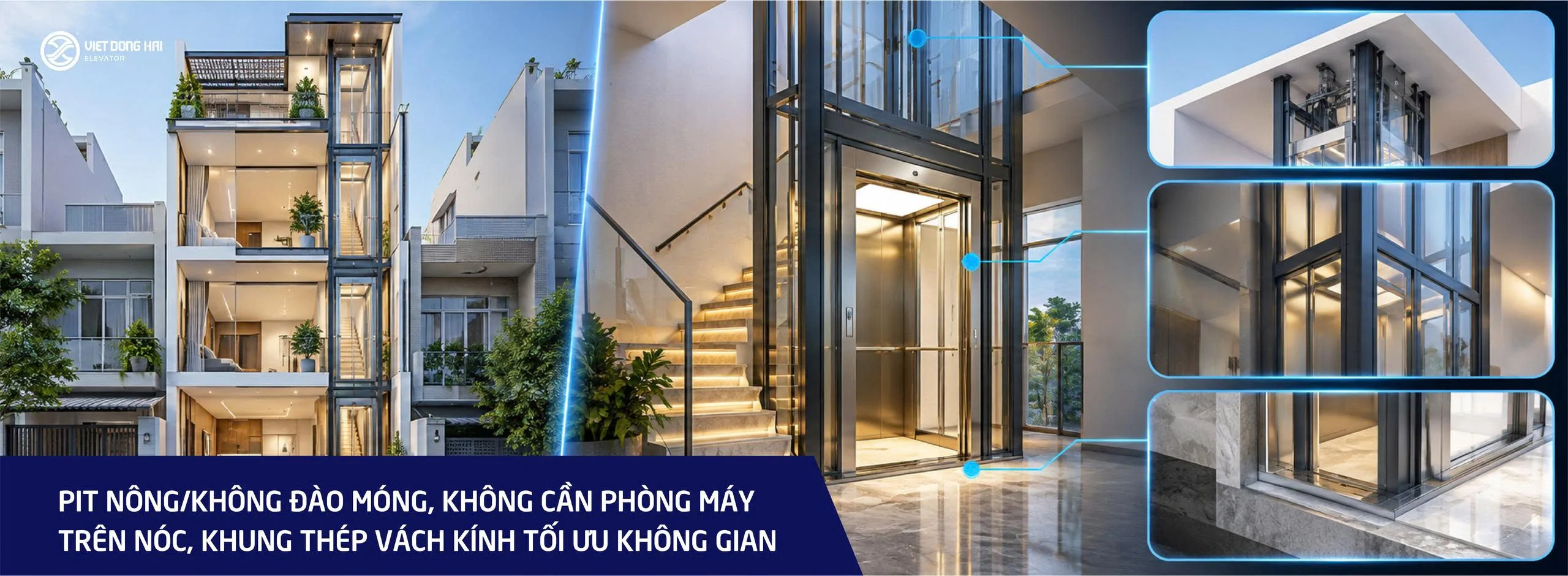 (Lắp thang máy cho công trình mới và nhà cải tạo