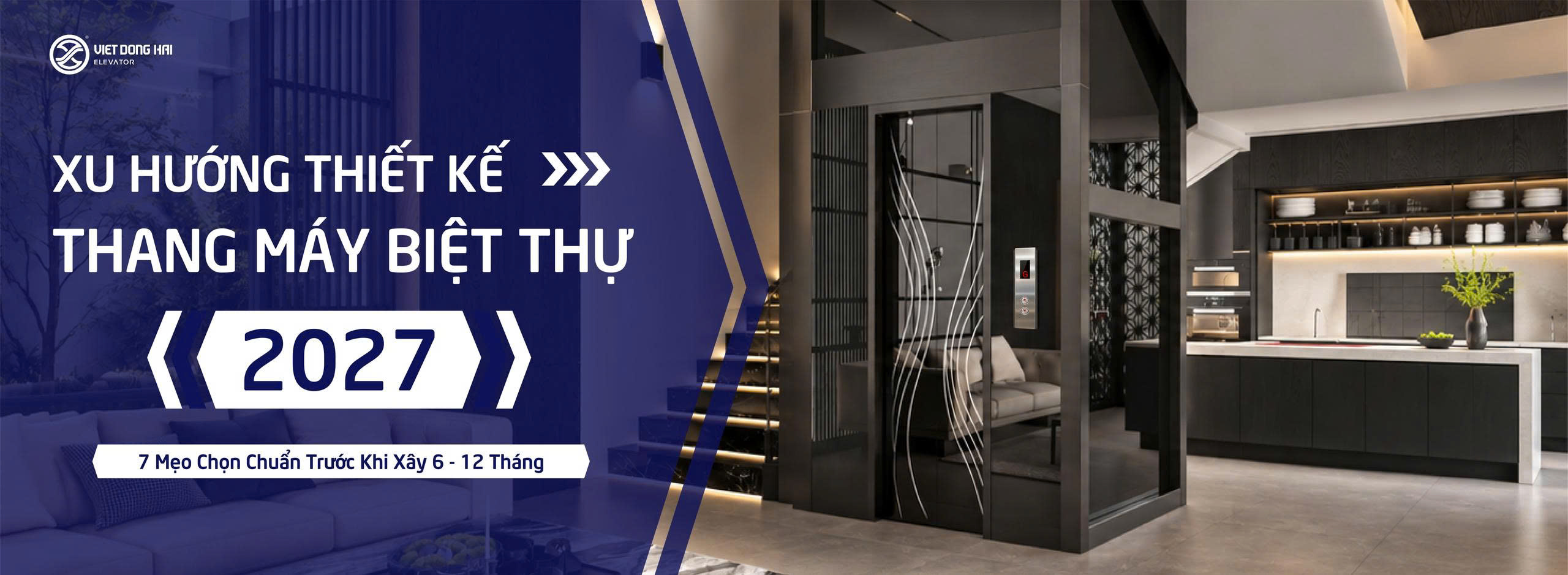 XU HƯỚNG THIẾT KẾ THANG MÁY BIỆT THỰ 2027